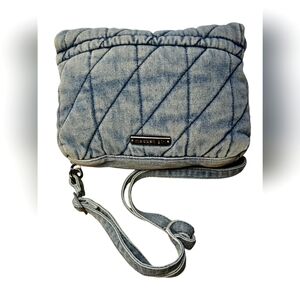 Madden Girl Denim Quilted Crossbody Bag